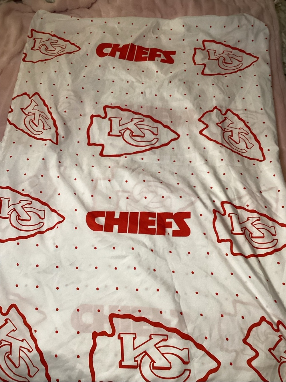 official Kansas City Chiefs "Scatter" sheets - 2 FLAT sheets